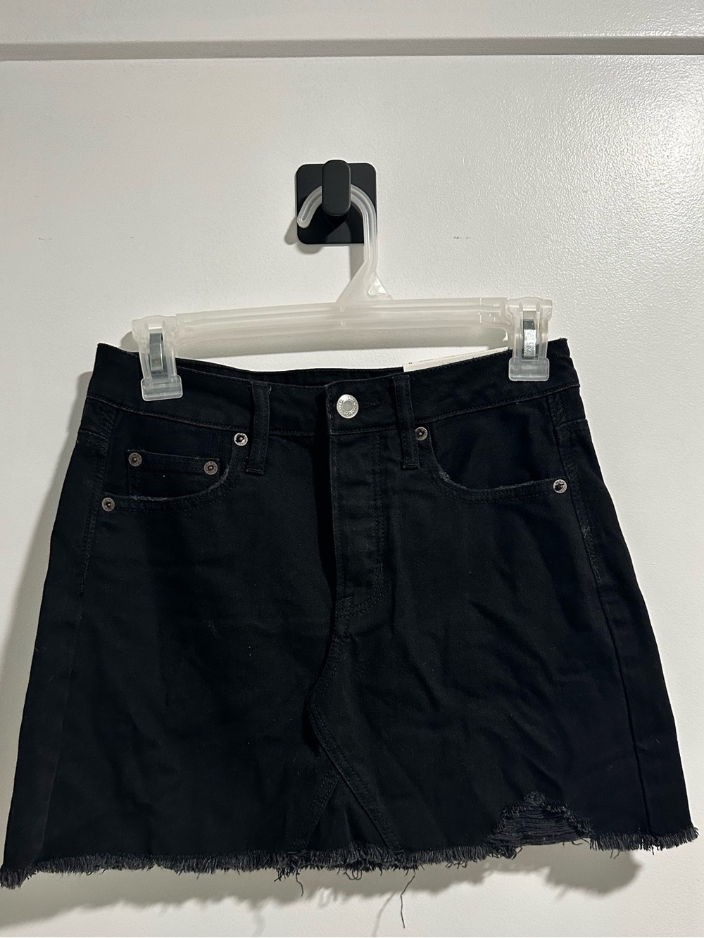 American Eagle Outfitters Black Denim Mini Skirt